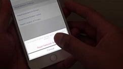 iPhone 6 Plus: How to Reset Network Settings