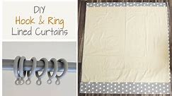 How To Make Lined Curtains | Simple Sewing Instructions for Hook & Ring Curtains | Beginners