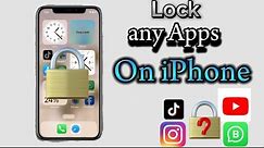 Lock any Apps on iPhone/ apps lock on iPhone