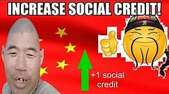 how to increase social credit