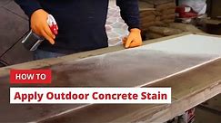 How to Apply Outdoor Concrete Stain