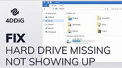 [6 Ways] How to Fix D Drive Missing in Windows 10/11 | D/E Drive Not Showing Up