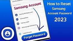 How To Reset Forgot Password Samsung Account