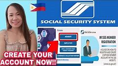 How to Create & Register SSS or Social Security System Online Account | Complete Tutorial 2022