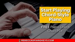 Piano Chord Chart PDF to Help You Start Playing Chord-Style Piano | Rebecca's Piano Keys