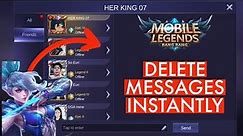 How to Delete Messages on Mobile Legends 2023? Delete Mobile Legends Conversations