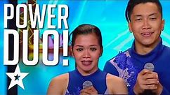 POWERFUL DANCE MOVES! Dance Couple POWER DUO All Auditions On Asia's Got Talent