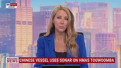 Chinese warship uses sonar pulses near Australian navy divers