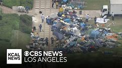 UCLA encampment cleanup is underway
