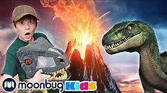 Dinosaur Adventure with Volcano Dream! | Jurassic Tv | Dinosaurs and Toys | T Rex Family Fun