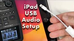 How to Connect an Audio Interface to an iPad using USB.