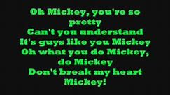 Hey Mickey! with lyrics