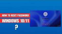 How To Reset Password Windows 10/11 Easy Steps (2024)