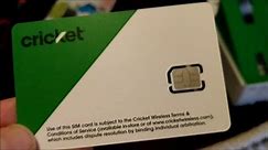 What Cricket Sim Cards Look Like And Installng A Micro SD Card