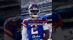 Predicting the 2024 Giants schedule #nfl #giants #viral #shorts