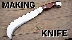 Making an Indian knife billhook