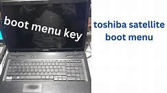 toshiba satellite boot menu | how to enter toshiba laptop bios