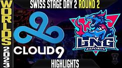 C9 vs LNG Highlights | Worlds 2023 Swiss Stage Day 2 Round 2 | Cloud9 vs LNG Esports