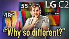 LG C2 OLED | 48inch vs 55inch | Head to head