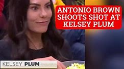 Antonio Brown shoots shot at Kelsey Plum using famous popcorn video