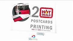 $20 OFF for Postcards Printing at 55printing.com