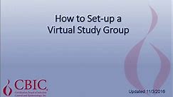 Virtual Study Groups Webinar
