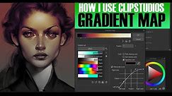How I use the gradient map feature in Clipstudio Paint
