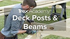 How to Install Deck Frame Beams and Posts | Trex Academy