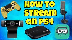 How to Setup your PS4 for STREAMING on Youtube! (EASY TUTORIAL)