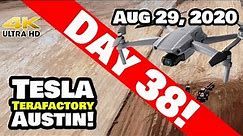Tesla Gigafactory Austin 4K 8/29/20 - Tesla Terafactory Texas - Massive Progress - Zoom Test & More!
