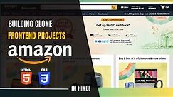 Amazon Website Clone Using HTML CSS | Amazon Clone HTML CSS | Building Amazon Clone