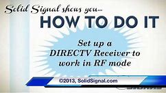 HOW TO DO IT: Set your DIRECTV Receiver to work with an RF Remote
