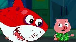 Scary Flying Shark, Baby Shark Song - Spooky Nursery Rhymes And Cartoon Videos