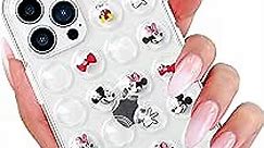 Joyleop Mickey+Minnie TPU Case for iPhone 12 Pro 6.1",Cartoon Cover Unique Kawaii Fun Funny Cute Cool Clear Designer Aesthetic Fashion Stylish Pretty Cases for Girls Boys Women for iPhone 12 Pro