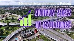 20 Największych miast w Polsce - powierzchnia | ZMIANY 2023