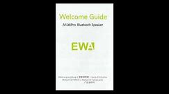 EWA A106 Pro manual