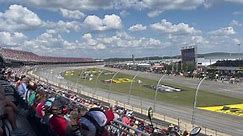 WATCH: NASCAR truck series comes through the Talladega trioval in the Loves RV Stop 250