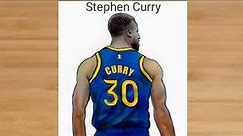 How to draw Stephen Curry (basketball player) back side || Stephen Curry drawing || Stephen Curry