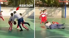 CA Gov. Newsom Destroys Kid During Basketball Game in China