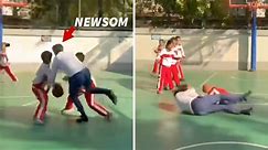 CA Gov. Newsom Destroys Kid During Basketball Game in China