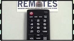 LG AKB73975722 TV Remote Control - www.ReplacementRemotes.com