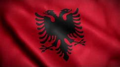 HD Albania flag animation | Albania national anthem | علم ألبانيا