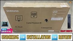 SAMSUNG UA43AU7500 2022 || 43 Inch 4k Crystal UHD Smart Tv Unboxing And Review || Complete Demo