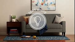 GE LED Light Bulbs, 40 Watt, Soft White, Decorative Bulbs, Clear, Medium Base (4 Pack)