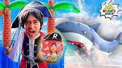 Pirate Ryan rescues Giant Mystery Egg from the Shark!
