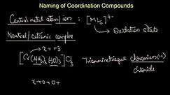 Naming of Coordination Compounds| Coordination Compounds | Chemistry | Khan Academy