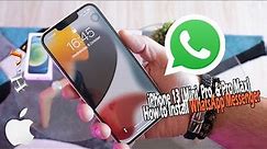 iPhone 13 (Mini, Pro, & Pro Max) : How to Install WhatsApp Messenger