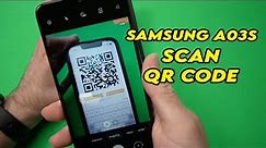 Samsung Galaxy A03S: How to Scan a QR Code