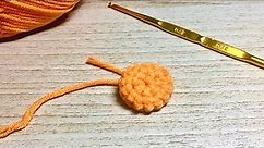 Crochet button tutorial quick and easy for beginner | Pikky Diy