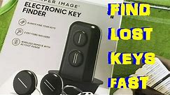 SHARPER IMAGE ELECTRONIC KEY FINDER -Stop losing Car & House Keys with this easy to use Device